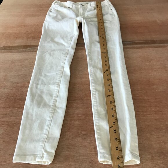 Pilcro and the Letterpress Legging Skinny Jeans Women 27 White Mid Rise Stretch - Picture 6 of 14